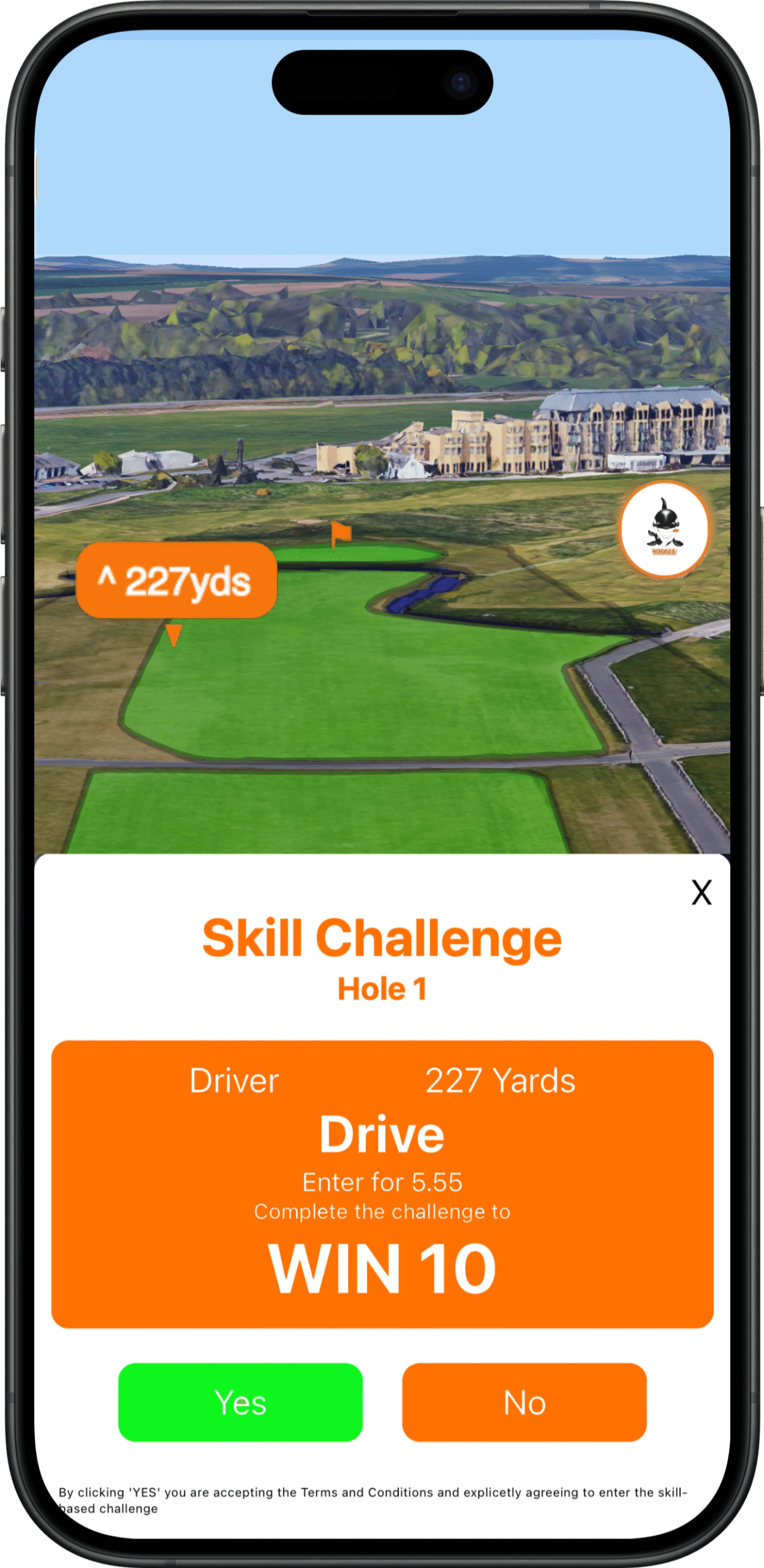 Whale Golf - Drive Challenge
