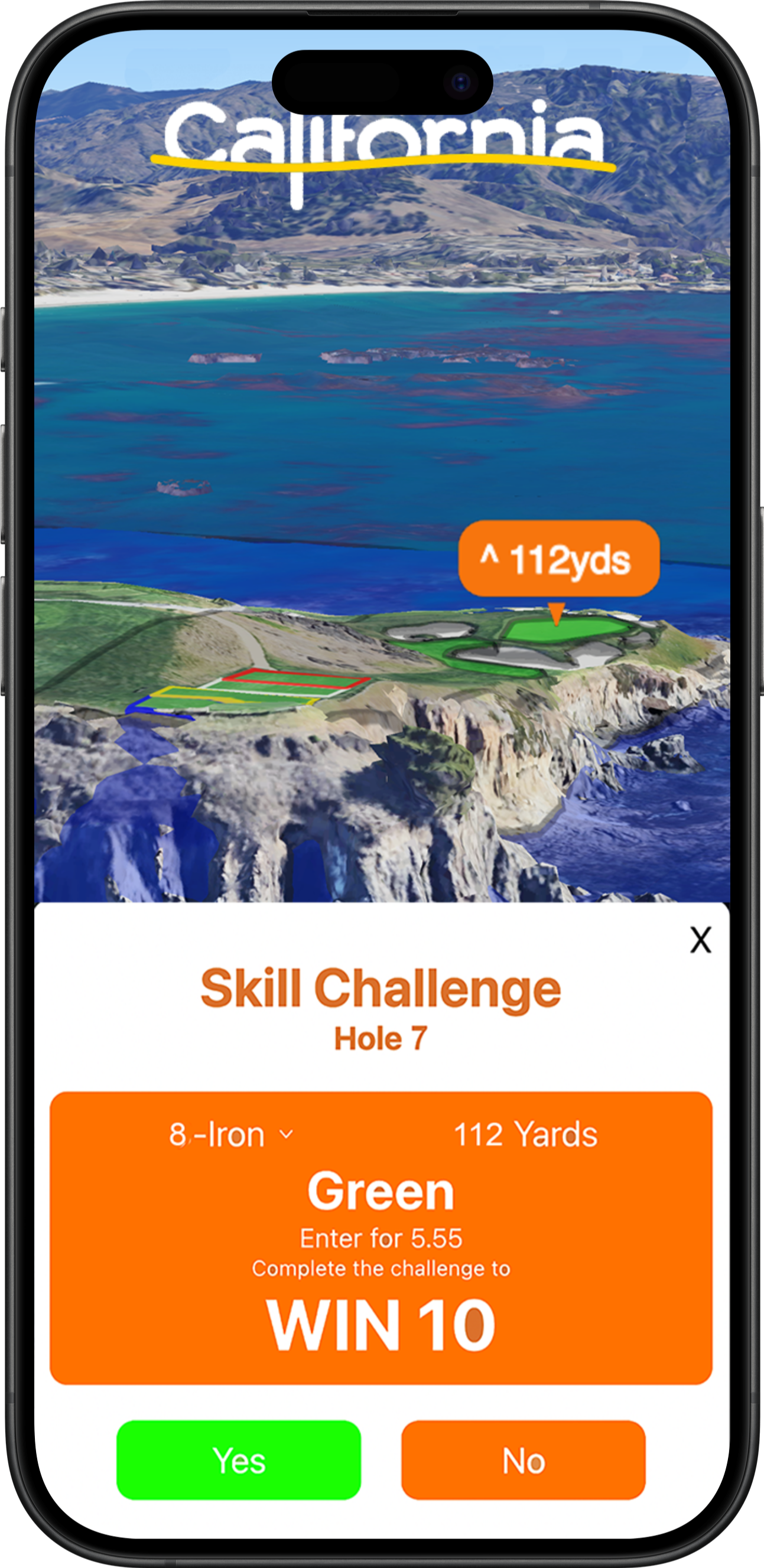 Whale Golf GPS App - California Challenge 3D iPhone