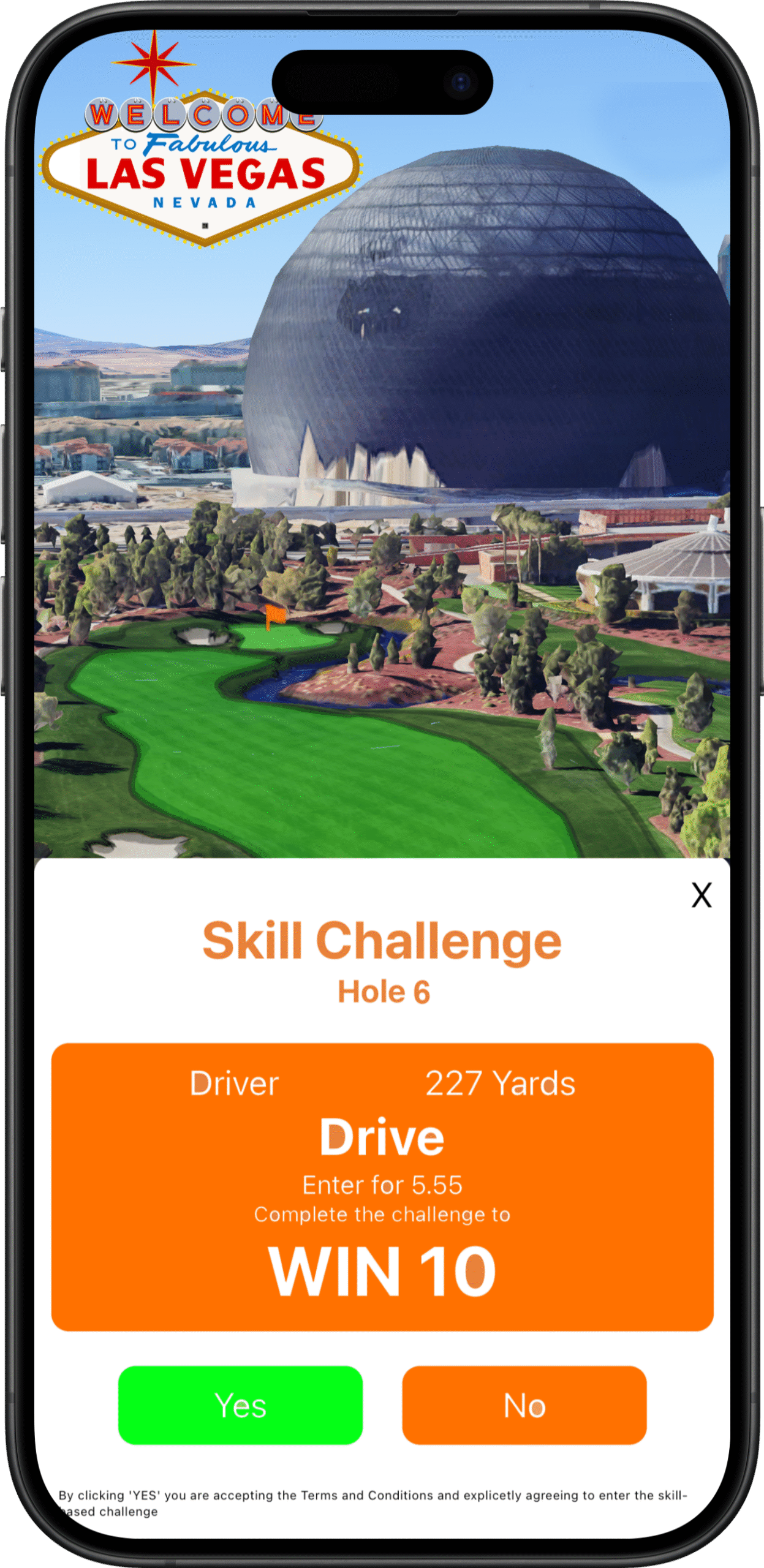 Whale Golf GPS App - Las Vegas Green Challenge iPhone
