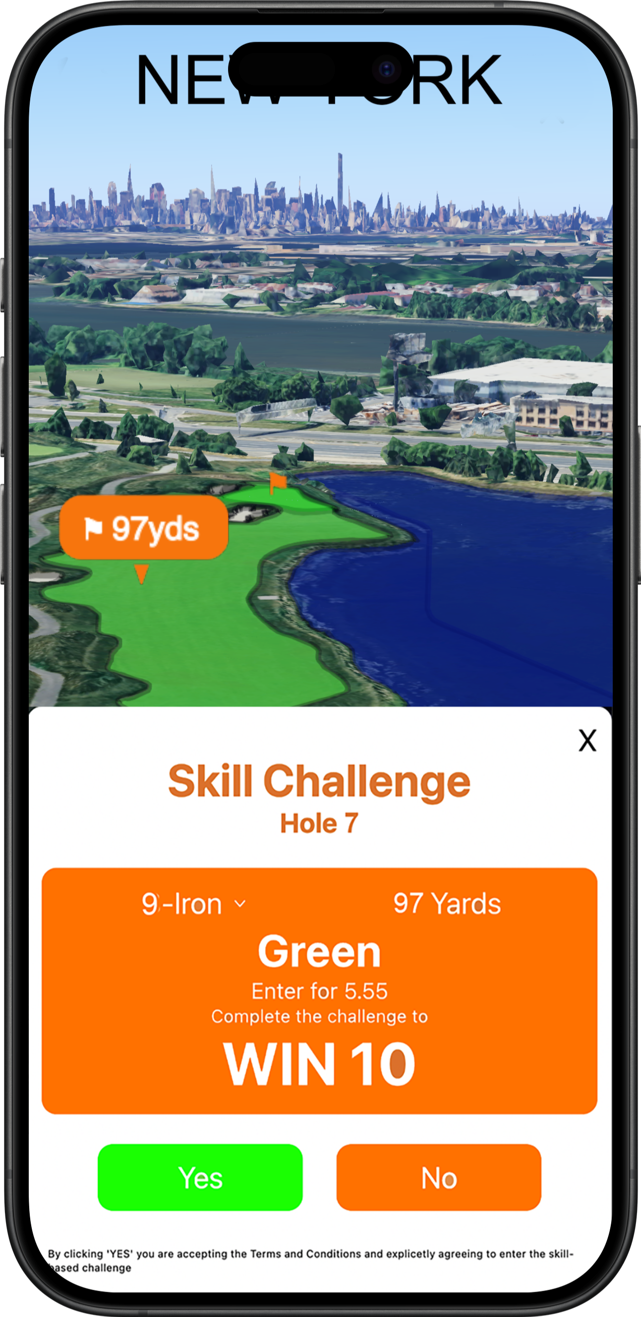 Whale Golf GPS App - New York Green Challenge iPhone